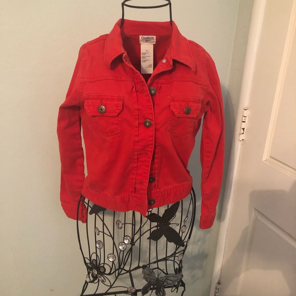 🇱🇷red Jean jacket for girls🇱🇷